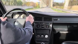 1988 Mercedes 190e 2.3-16 Driving (Interior view)