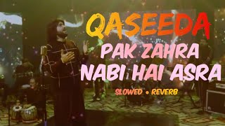 Qaseeda Pak_Zahra | Nabi_Hai_Asra | Saraiki Lofi [Slowed + Reverb] | #zeeshanrokhri #saraiki #urdu