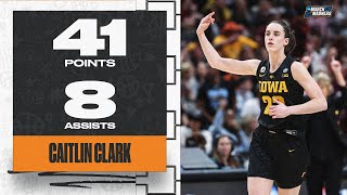 Caitlin Clark: 41 points against South Carolina in the Final Four