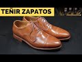 Transformación de Zapatos Oxford Color Habano con Pátina Artesanal | Taller Sartorial