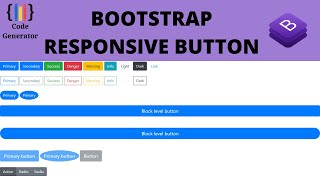 Bootstrap Responsive Button | Bootstrap 4 | Code Generator | CG.