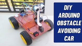 How To Make Arduino Obstacle Avoiding Car at Home | Arduino Projects | Science Projects ideas