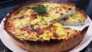 Receita de Quiche de Bacalhau | Fácil e muito Saborosa!