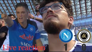 NAPOLI-SPEZIA 1-0 | una PARTITA SUDATA e TIRATISSIMA | LIVE REACTION STADIO CURVA A HD