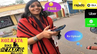 free ride Saraswati Puja Special video😃ola Uber bike taxi Kolkata part time