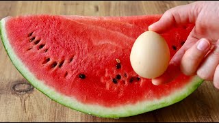 Mix Watermelon and Egg.! The result is Amazing and Very Delicious.💯