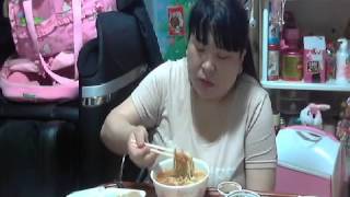 BJ복부인 얼큰칼국수 김치만두 먹방 150419 mukbang