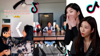Korean girls react to Singing In Front Of Friends/Family For The First Time Pricelss Reaction 🥰
