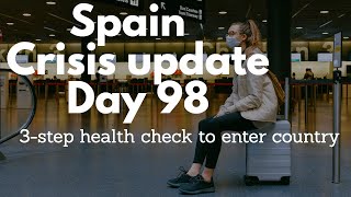 Spain update day 98 - 3-step health check to enter country