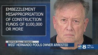 West Hernando Pools owner arrested on fraud charge