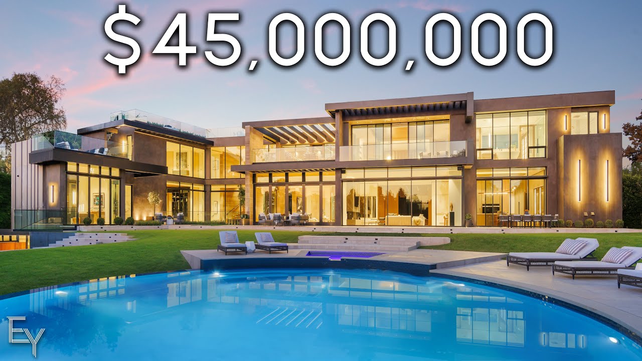 Video Inside A 45 000 000 Los Angeles Modern Mega Mansion With An