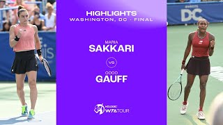 Maria Sakkari vs. Coco Gauff | 2023 Washington, DC Final | WTA Match Highlights