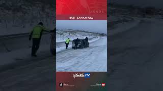 Bakı - Şamaxı yolu son dəqiqə..#yol #snow #reels #şamaxı #keşfet #media #xəbərlər #qar