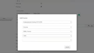Course Modification Form