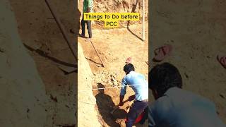 Things to do before PCC works #pcc #footing  #column #construction #civilguruji #viralvideo #short