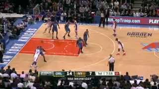 Carmelo's Laser Pass - Knicks vs. Magic || 3.28.12