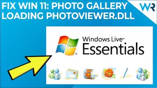 FIX: Windows Live Photo Gallery loading photoviewer.dll error