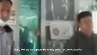 Leak video of military-backed USDP meeting to organise a fake protest to support the military