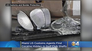 Miami US Customs Agents Find Cocaine Hidden In Golf Club Shafts