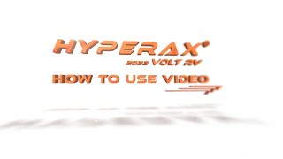 ＜2023 VOLT RV＞How to Use - HYPERAX hitch mounted 2 E bike rack