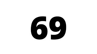 69 Second Countdown Timer White Screen With Sound Effect
