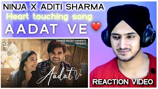 Reaction on Ninja : Aadat Ve | Aditi Sharma | Gaurav & Kartik Dev - Latest Punjabi Song 2021