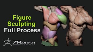 Figure sculpting in Zbrush - Timelapse