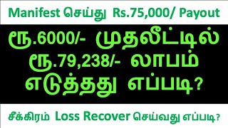 Rs.6000/- முதலீட்டில் Rs.80,000/- லாபம் || Bitcoin Options Trading || Educational Purposes only