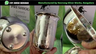 Product Showcase of Indian Silver Articles by Navrang Silver Works, Bangalore (Varmahalakshmi 2020)