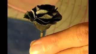 How to make Edible ROSES using FONDANT