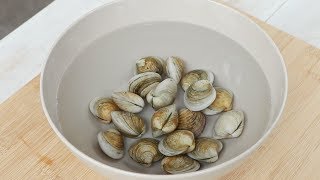 조개 깨끗하게 해감하기 : How to clear the sediments in clam [밥타임]