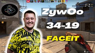 ZywOo(34-19) w/apEX/Spinx/Magisk (mirage) FACEIT Ranked | July 14, 2023