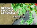 Debby makes second landfall, this time in South Carolina: Overnight developments