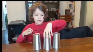 Finn's Magic Trick - 3 cup trick