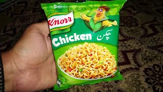 Knorr Chicken Noodles Unwrapping ASMR