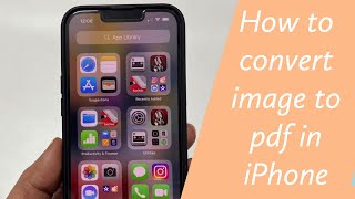 How to convert image to pdf on iPhone - Convert multiple images into a PDF