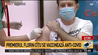 Premierul Florin Cîțu s-a vaccinat anti-COVID