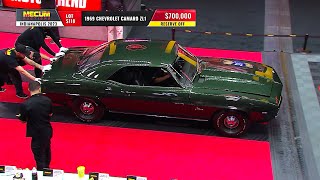 SOLD for $700,000 1969 Chevrolet Camaro ZL1 // Mecum Indy 2023