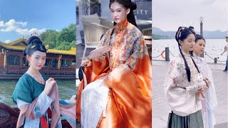 Tik Tok China - HanFu Clothing 2020 |Beautiful Girl Traditional Han Chinese Costume #4