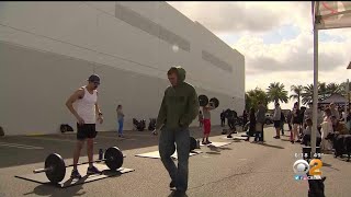 Anaheim Police Officers Gather To Help One Of Their Own