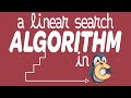A linear search algorithm in C