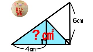 【意外と解けない？】三角形の面積　求積の工夫