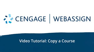 Copy a Course | WebAssign