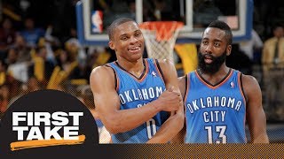 Did Thunder make a mistake trading James Harden and keeping Russell Westbrook? | First Take | ESPN