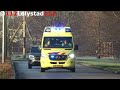 prio1 a1 politie brandweer ambulance met spoed in lelystad naar meldingen