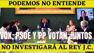 💥desconcierto en PODEMOS: El CONGRESO veta que se investigue a JUAN CARLOS.