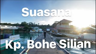 Suasana Kampung Bohe Silian Sore Hari, Pulau Maratua