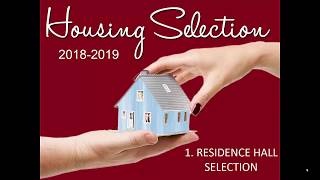 Step 1. Overview of Housing Selection for Residence Halls