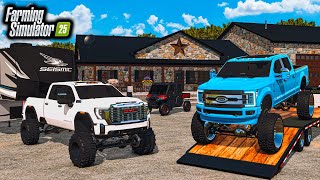 BUILDING $2,999,999 CAMPING MANSION! (LIFTED TRUCKS \u0026 CAN-AM) | FS25