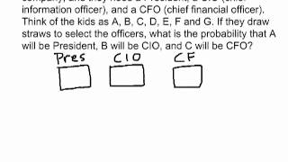 Permutations Example